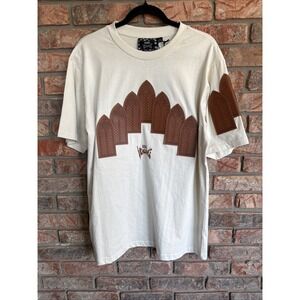 NWT Rebel Vengeance Men's T-Shirt Skulls Graphic‎ Tee Size large Church Windows